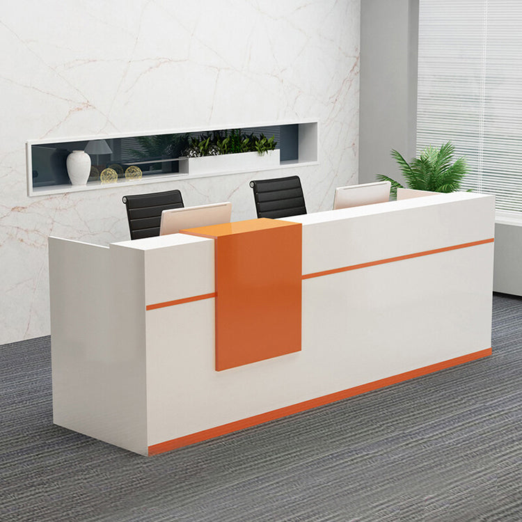 Simple modern company reception desk