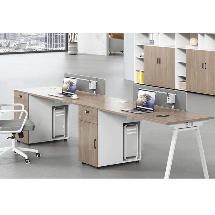 Office desk and chair combination, office card slot screen partition workstation