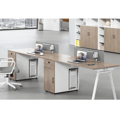 Office desk and chair combination, office card slot screen partition workstation