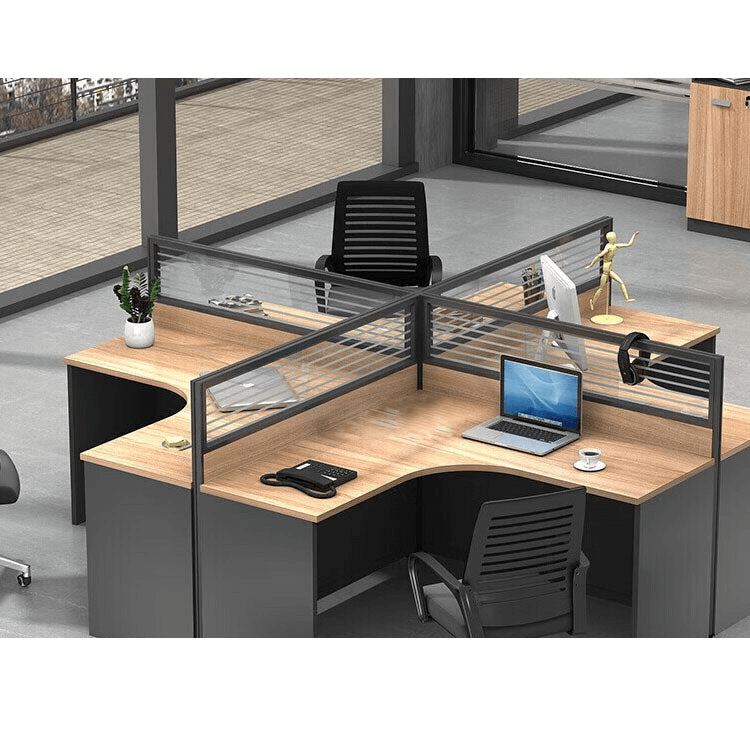 Freely configurable office desk, employee computer desk