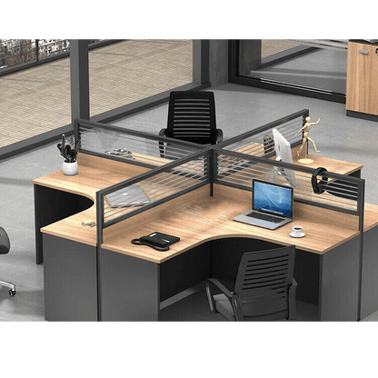 Freely configurable office desk, employee computer desk