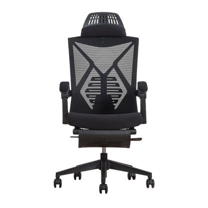 Minimalist Ergonomic Executive Chair with Headrest and Casters