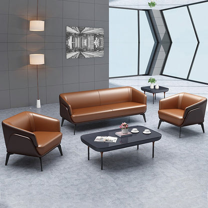 Simplified modern office sofa, creative sofa, new model business reception sofa, leather