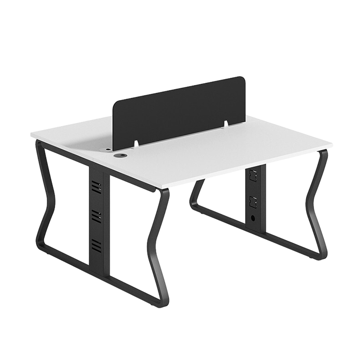 Simplified computer desk employee desk, office desk and chair combination, screen workstation