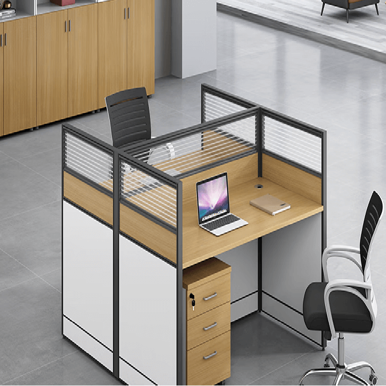 Modern multiple combination employee desk and computer desk, office desk and chair set