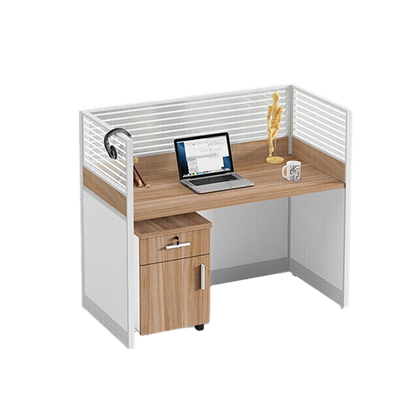 Simplified multicombination staff desk, office employee desk