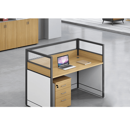 Modern multiple combination employee desk and computer desk, office desk and chair set