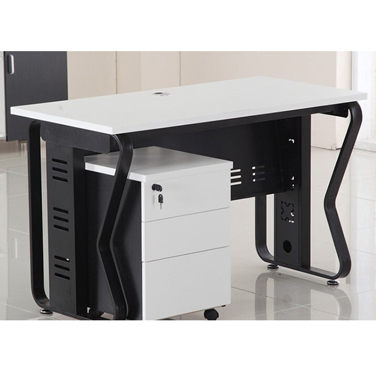 Simplified computer desk employee desk, office desk and chair combination, screen workstation