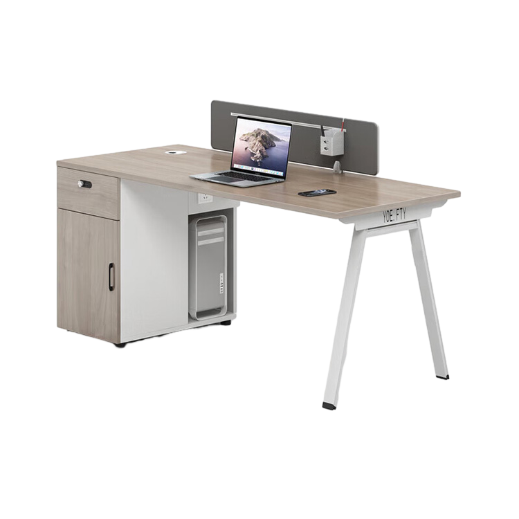 Office desk and chair combination, office card slot screen partition workstation