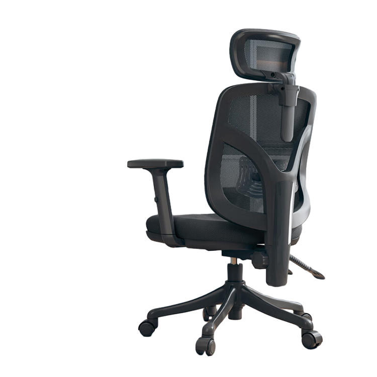 Black Office Chair with Comfortable Backrest