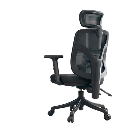 Black Office Chair with Comfortable Backrest