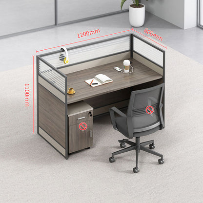 Thickened office desk, multiperson workstations, employee desk and chair set