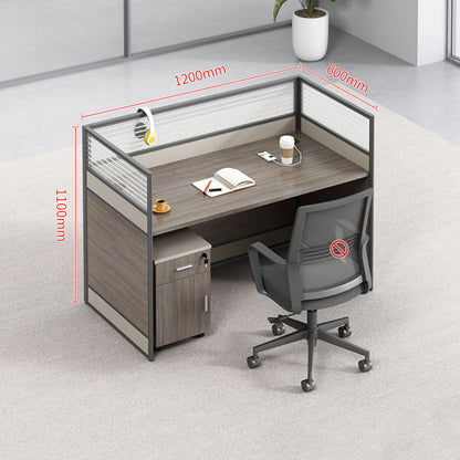 Thickened office desk, multiperson workstations, employee desk and chair set