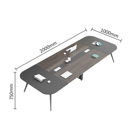 Minimalist Small Oval Conference Table Desk Training Table