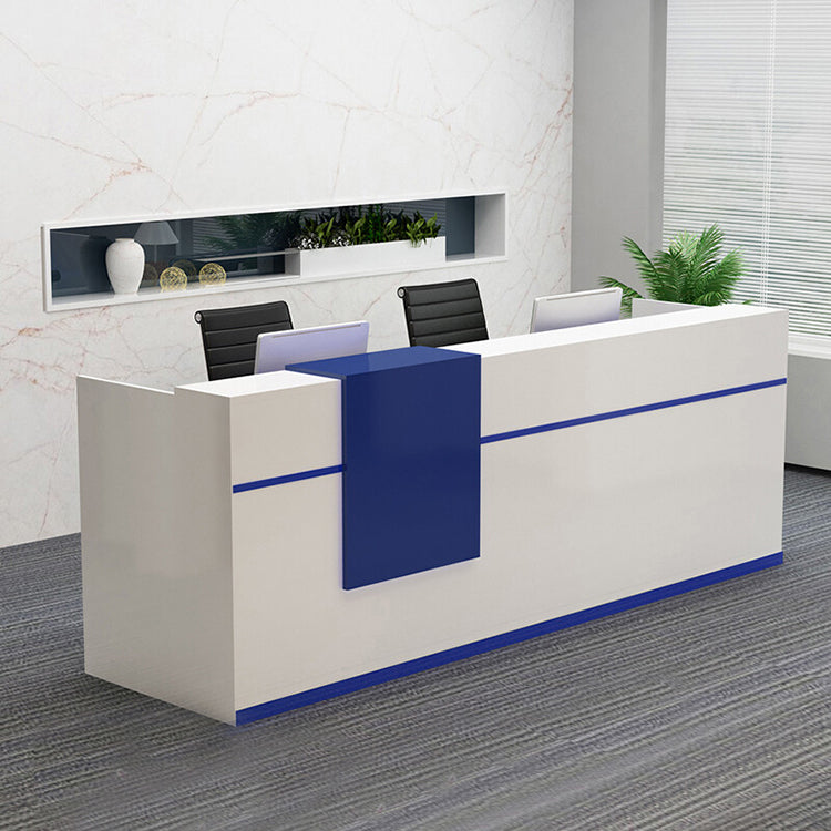 Simple modern company reception desk