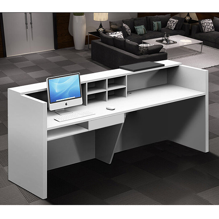 Simple modern company reception desk