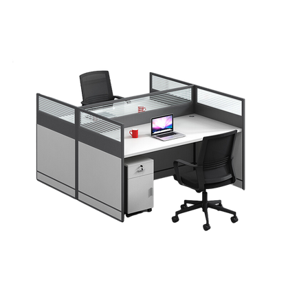 L shaped office desk employee desk multiple options with partition office desk and chair