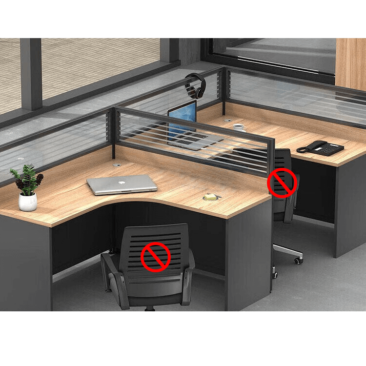 Freely configurable office desk, employee computer desk