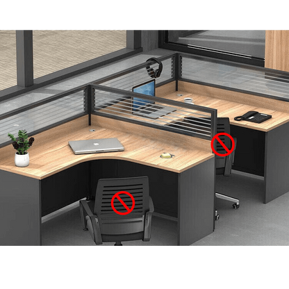 Freely configurable office desk, employee computer desk