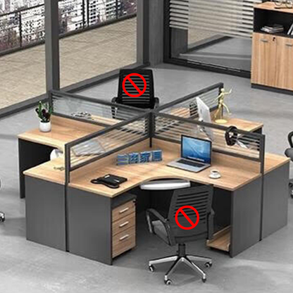 Freely configurable office desk, employee computer desk