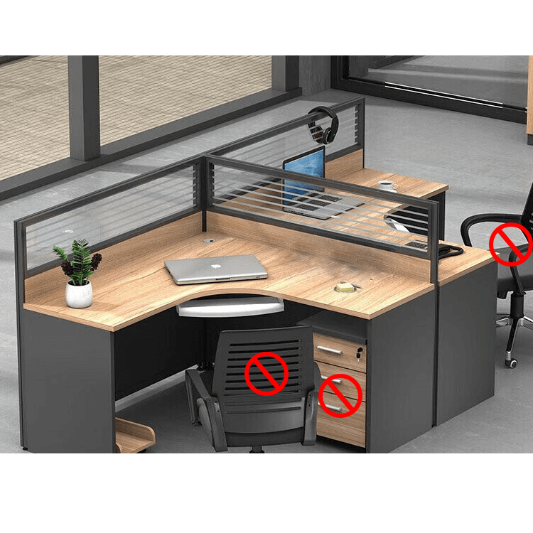 Freely configurable office desk, employee computer desk