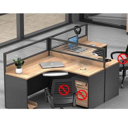 Freely configurable office desk, employee computer desk