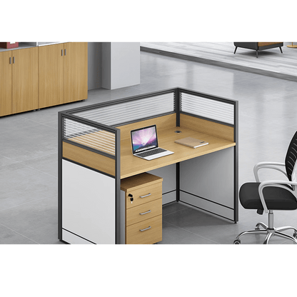 Modern multiple combination employee desk and computer desk, office desk and chair set