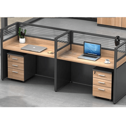 Freely configurable office desk, employee computer desk