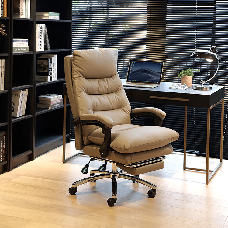 Ergonomic Reclining  Genuine Leather Executive Chair