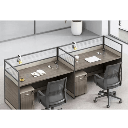 Thickened office desk, multiperson workstations, employee desk and chair set