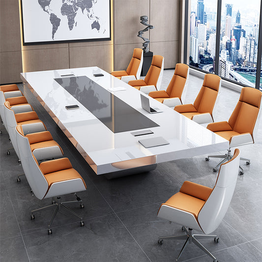 Large White Conference Table Office Desk Training Table