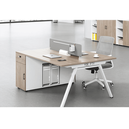 Office desk and chair combination, office card slot screen partition workstation