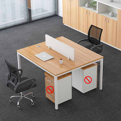 Simplified employee screen office desk and chair combination, freely configurable workstation