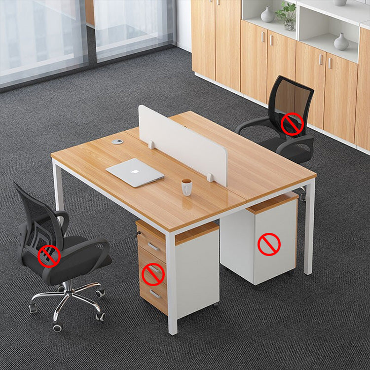 Simplified employee screen office desk and chair combination, freely configurable workstation