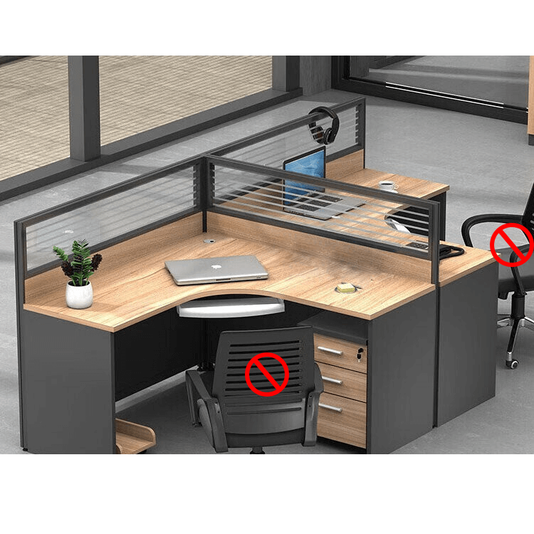 Freely configurable office desk, employee computer desk