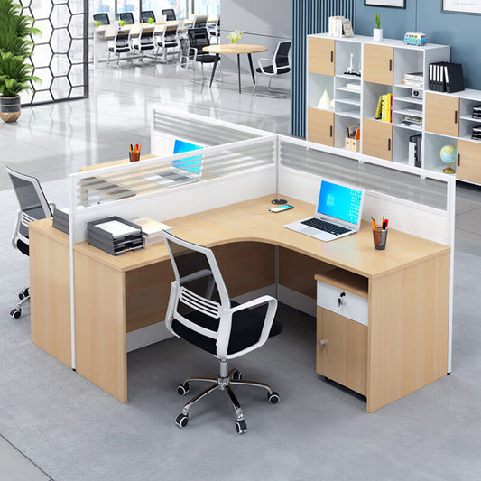 L shaped office desk computer desk, multiple combinations of staff office desk