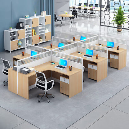 L shaped office desk computer desk, multiple combinations of staff office desk