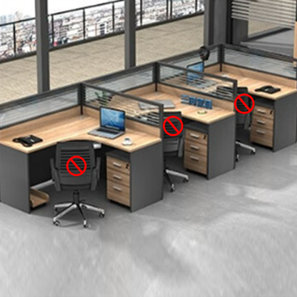 Freely configurable office desk, employee computer desk