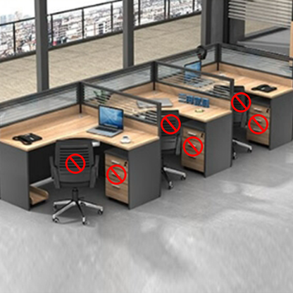 Freely configurable office desk, employee computer desk