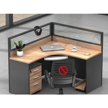 Freely configurable office desk, employee computer desk