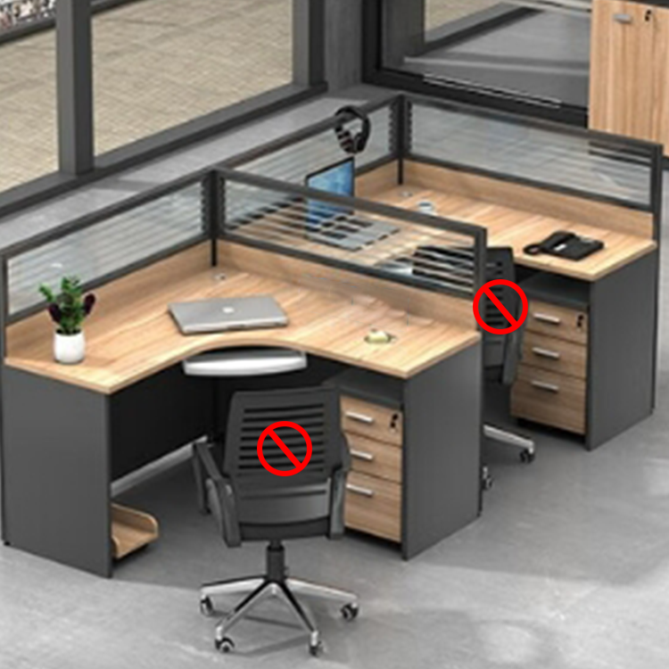 Freely configurable office desk, employee computer desk