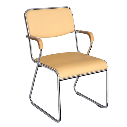 Simple Bowed Armless Conference Chair Office Chair