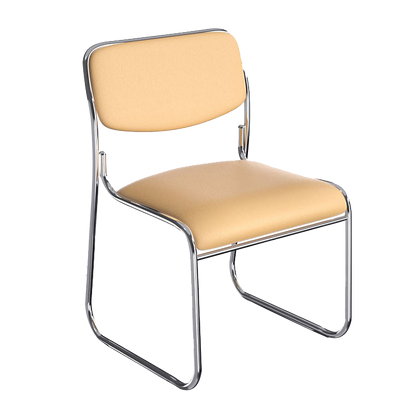 Simple Bowed Armless Conference Chair Office Chair