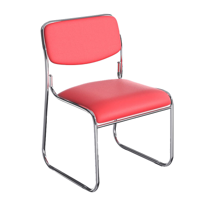 Simple Bowed Armless Conference Chair Office Chair