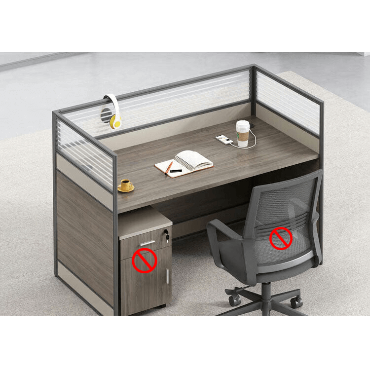 Thickened office desk, multiperson workstations, employee desk and chair set