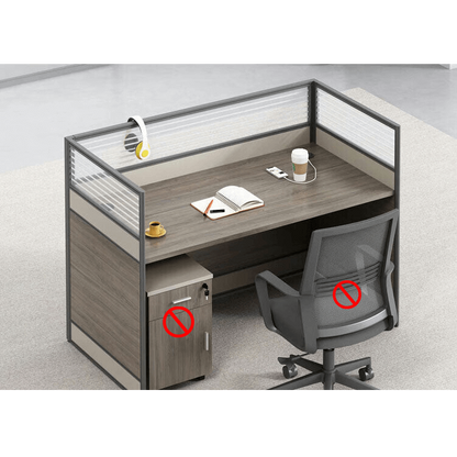 Thickened office desk, multiperson workstations, employee desk and chair set