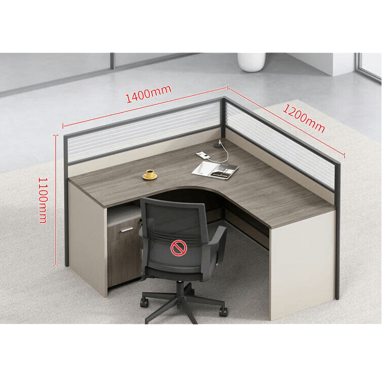 Thickened office desk, multiperson workstations, employee desk and chair set