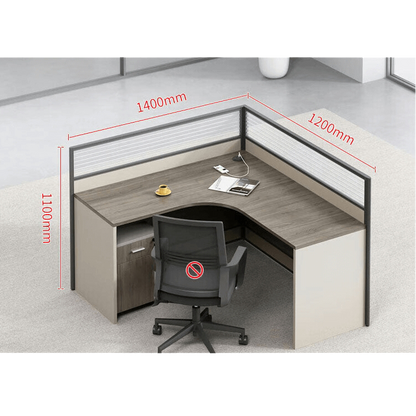 Thickened office desk, multiperson workstations, employee desk and chair set