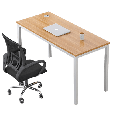 Simplified employee screen office desk and chair combination, freely configurable workstation