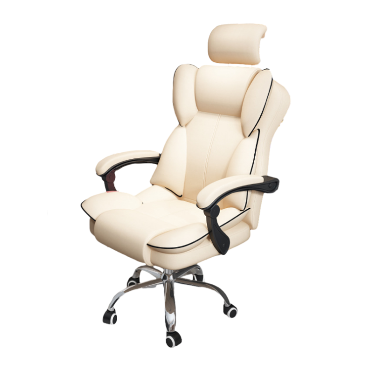 Creative Ergonomic Leather Executive Chair with Backrest